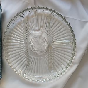 Crystal relish plate